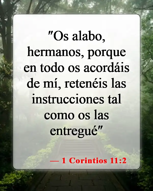Versículos de la Biblia sobre el cubrimiento de la cabeza (1 Corintios 11:2)
