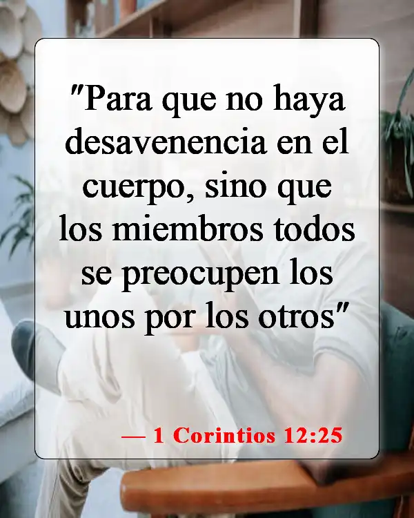 Versículos de la Biblia sobre dejar la iglesia (1 Corintios 12:25)