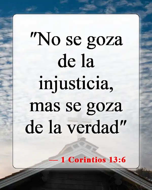 Versículos de la Biblia sobre culpar (1 Corintios 13:6)