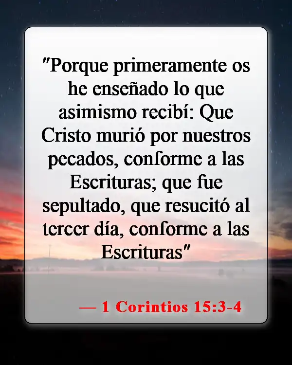 Versículos bíblicos sobre Cristo (1 Corintios 15:3-4)