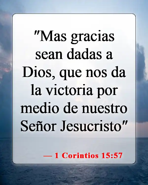 Versículos de la Biblia sobre dar gracias a Dios (1 Corintios 15:57)