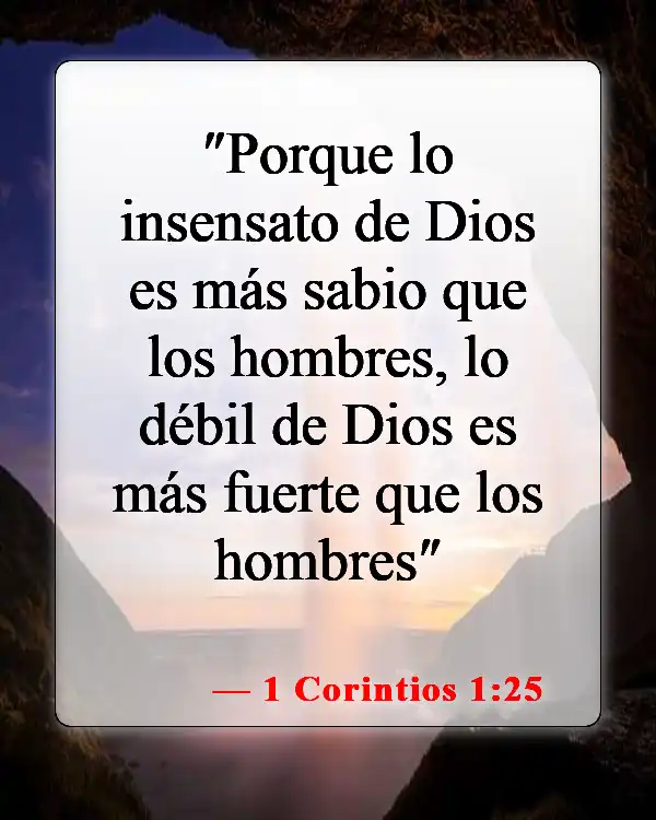 Versículos de la Biblia sobre los ateos (1 Corintios 1:25)