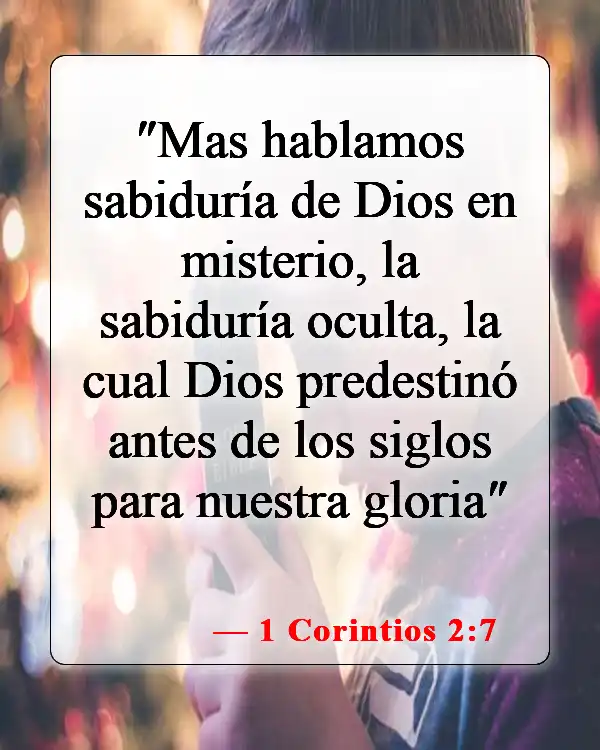 Versículos de la Biblia sobre la gloria de Dios (1 Corintios 2:7)