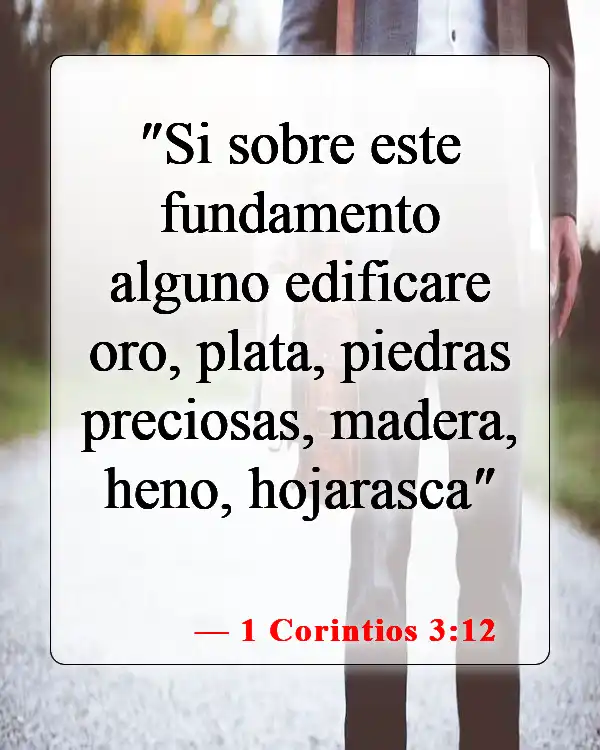 Versículos de la Biblia sobre ningún otro fundamento (1 Corintios 3:12)