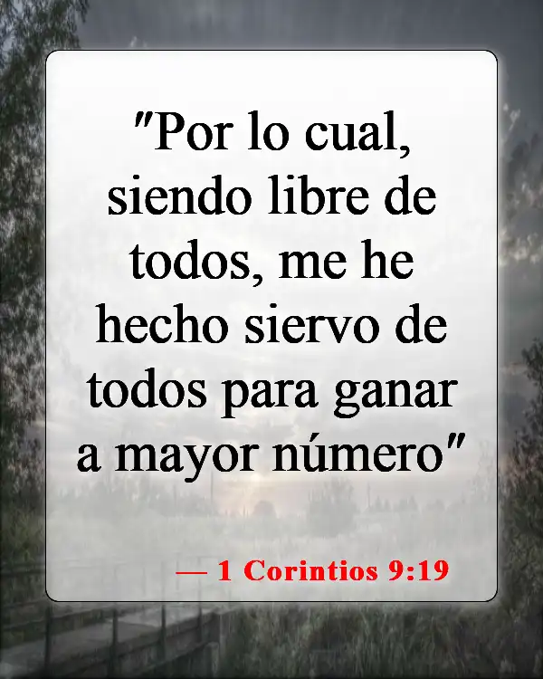 Versículos de la Biblia sobre la libertad en Cristo (1 Corintios 9:19)