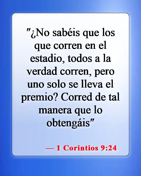 Versículos de la Biblia sobre seguir a Cristo (1 Corintios 9:24)