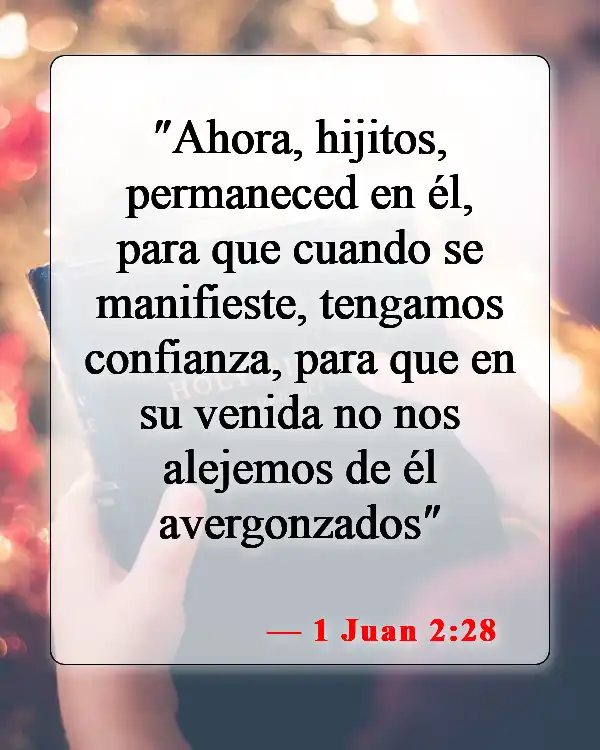 Versículos bíblicos sobre los hijos de Dios (1 Juan 2:28)