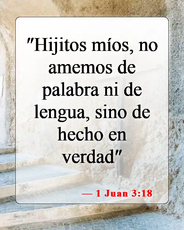 Versículos de la Biblia sobre la novia (1 Juan 3:18)