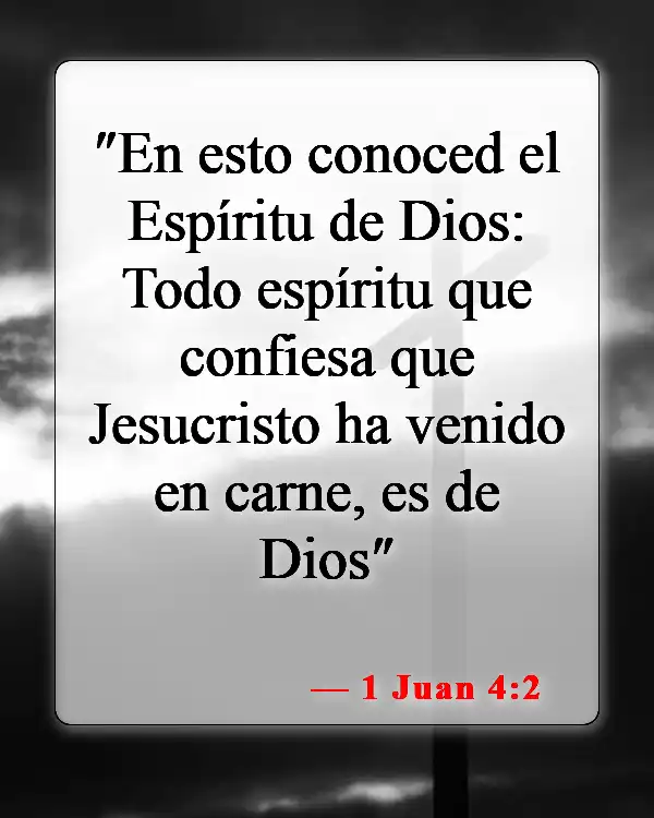 Versículos de la Biblia sobre el Espíritu Santo (1 Juan 4:2)