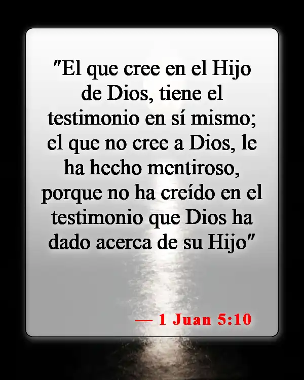 Versículos bíblicos sobre creer en Cristo (1 Juan 5:10)