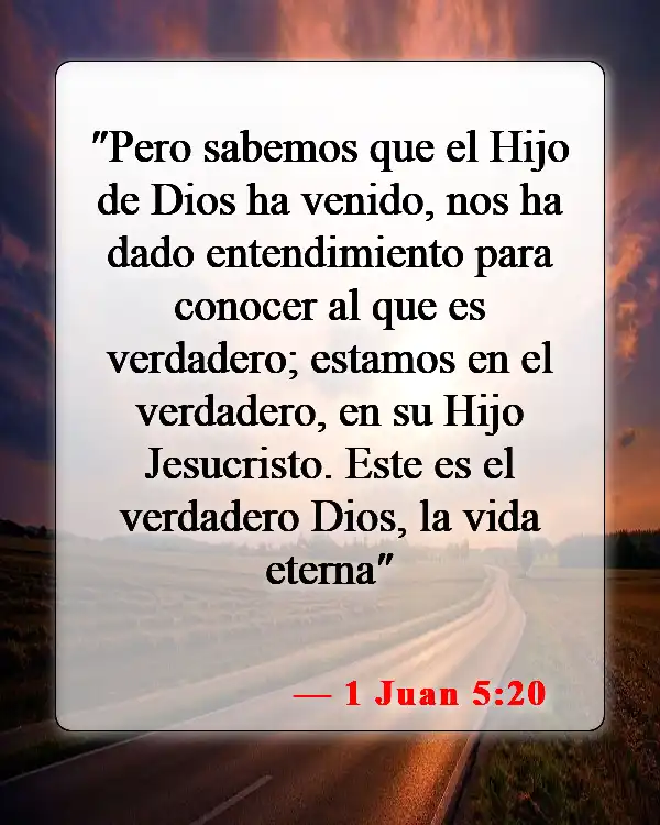 Versículos de la Biblia sobre conocer al Señor (1 Juan 5:20)