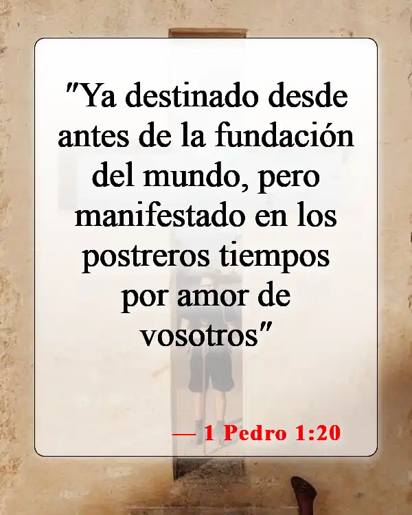 Versículos bíblicos sobre conocer el futuro (1 Pedro 1:20)
