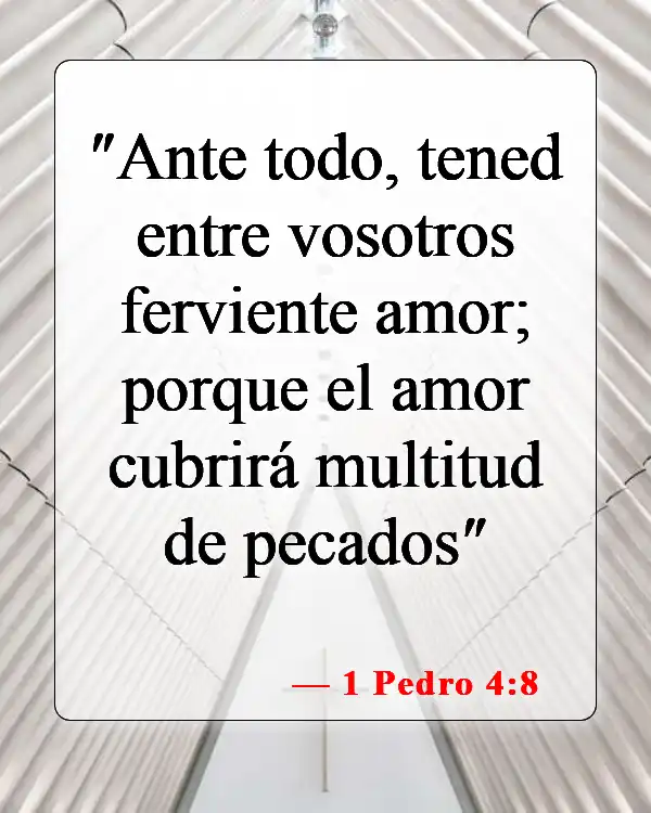 Versículos de la Biblia sobre el compromiso antes del matrimonio (1 Pedro 4:8)