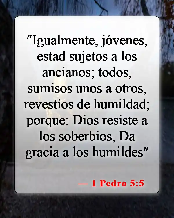 Versículos bíblicos sobre la sumisión a la autoridad (1 Pedro 5:5)