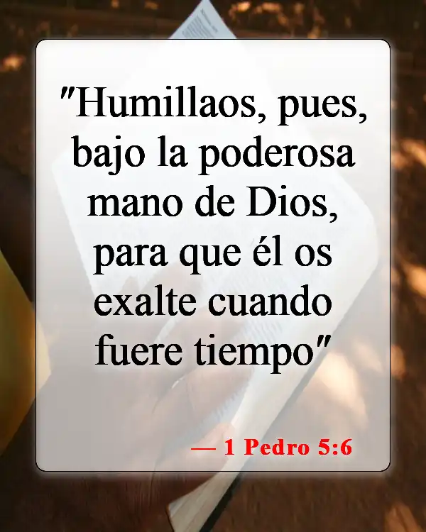 Versículos de la Biblia sobre la sumisión a Dios (1 Pedro 5:6)