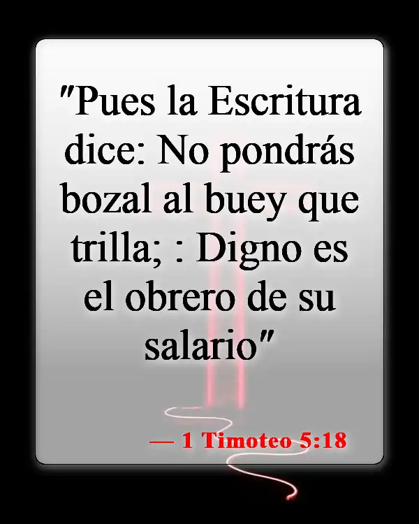 Versículos de la Biblia sobre ayudar a los misioneros (1 Timoteo 5:18)