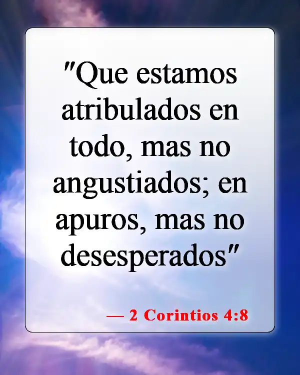 Versículos de la Biblia sobre la victoria en Cristo (2 Corintios 4:8)