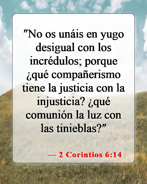 Versículos de la Biblia sobre el matrimonio y la familia (2 Corintios 6:14)