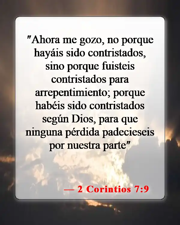 Versículos bíblicos sobre confesar el pecado (2 Corintios 7:9)