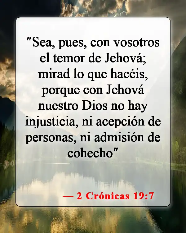 Versículos bíblicos sobre la igualdad racial (2 Crónicas 19:7)