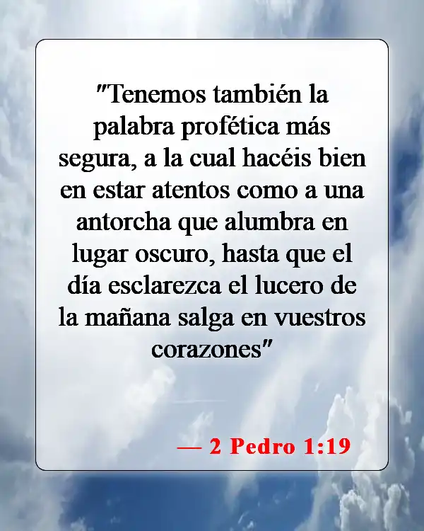 Versículos bíblicos sobre el poder de la palabra (2 Pedro 1:19)
