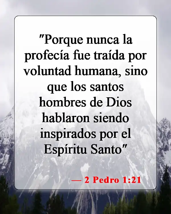 Versículos bíblicos sobre Dios comunicándose con nosotros (2 Pedro 1:21)