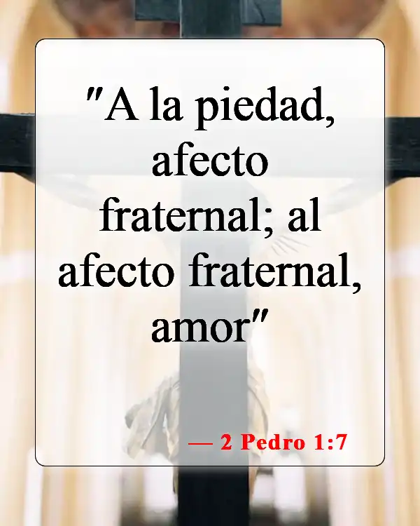 Versículos de la Biblia sobre el amor entre hermanos y hermanas (2 Pedro 1:7)