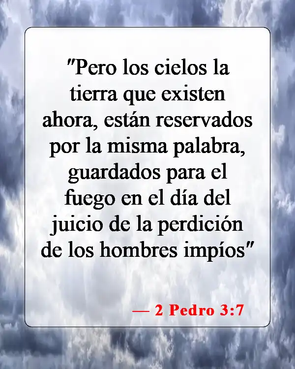 Versículos de la Biblia sobre la separación eterna (2 Pedro 3:7)