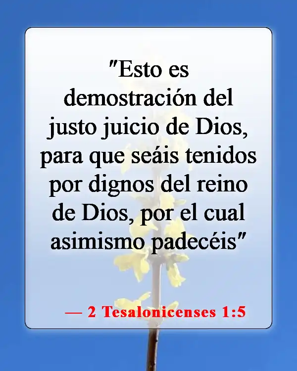 Versículos Bíblicos sobre el Juicio de Dios (2 Tesalonicenses 1:5)