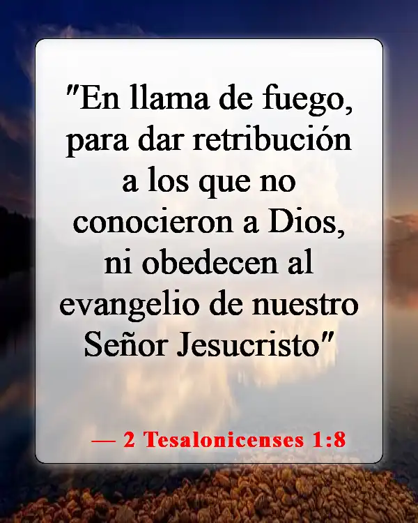 Versículos bíblicos sobre conocer a Dios (2 Tesalonicenses 1:8)