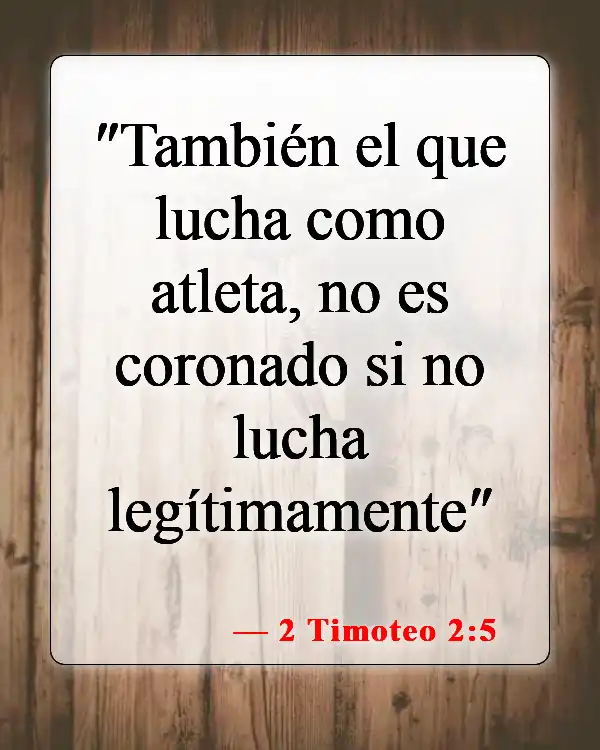 Versículos de la Biblia sobre la armadura de Dios (2 Timoteo 2:5)