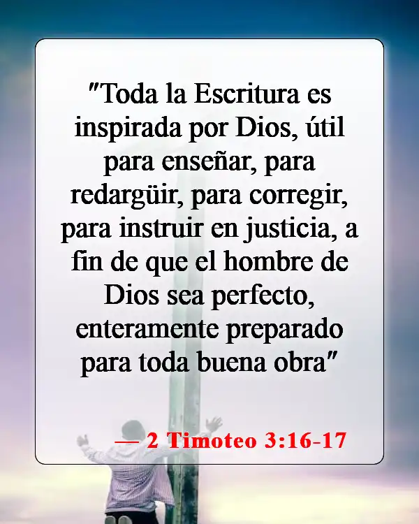 Versículos de la Biblia sobre memorizar las Escrituras (2 Timoteo 3:16-17)