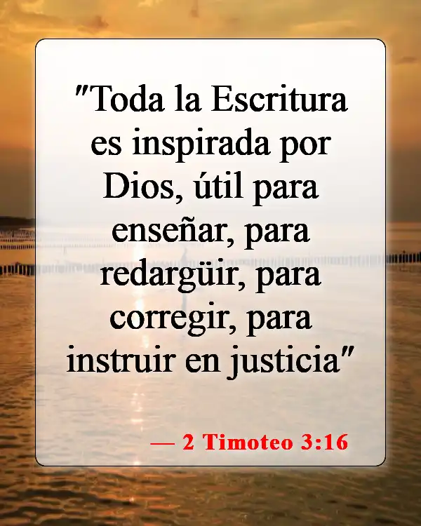 Versículos bíblicos sobre la disciplina de los hijos (2 Timoteo 3:16)