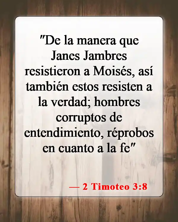 Versículos de la Biblia sobre los ateos (2 Timoteo 3:8)