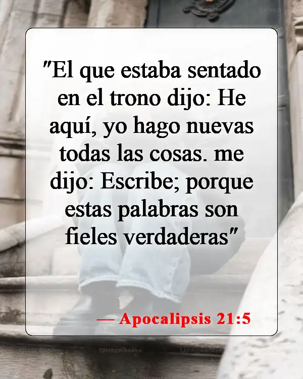 Versículos de la Biblia sobre la Nueva Vida (Apocalipsis 21:5)