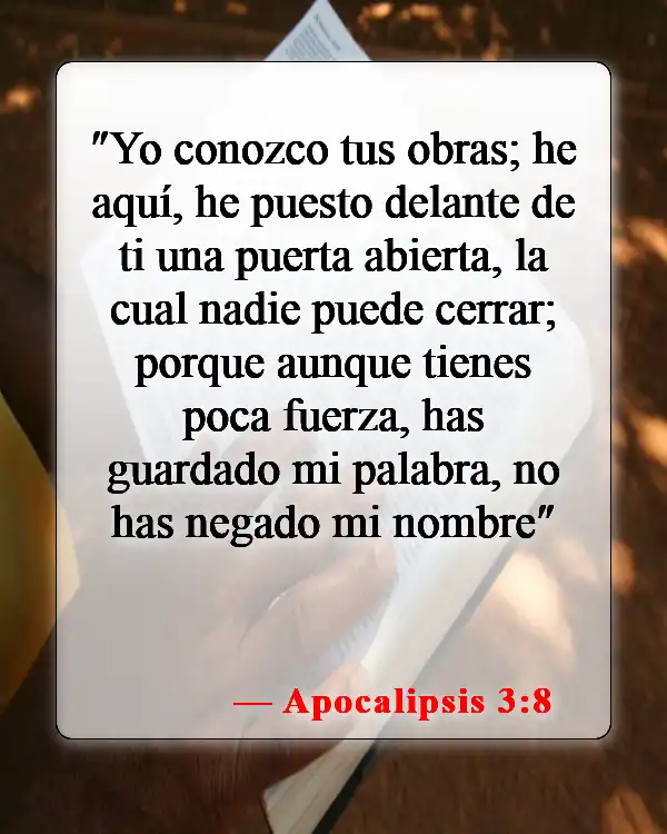 Versículos bíblicos sobre el nombre de Jesús (Apocalipsis 3:8)