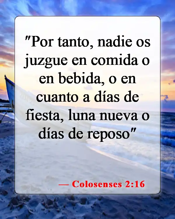 Versículos de la Biblia sobre comer pollo (Colosenses 2:16)