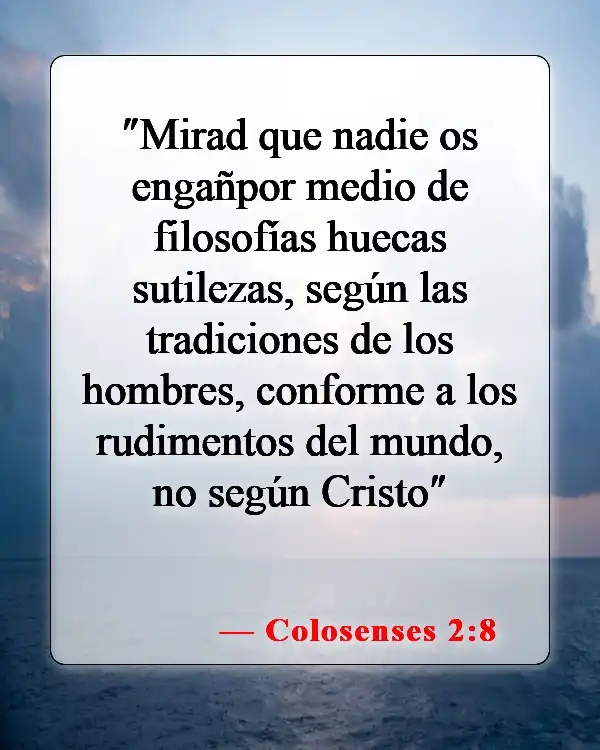 Versículos de la Biblia sobre maldecir a los muertos (Colosenses 2:8)