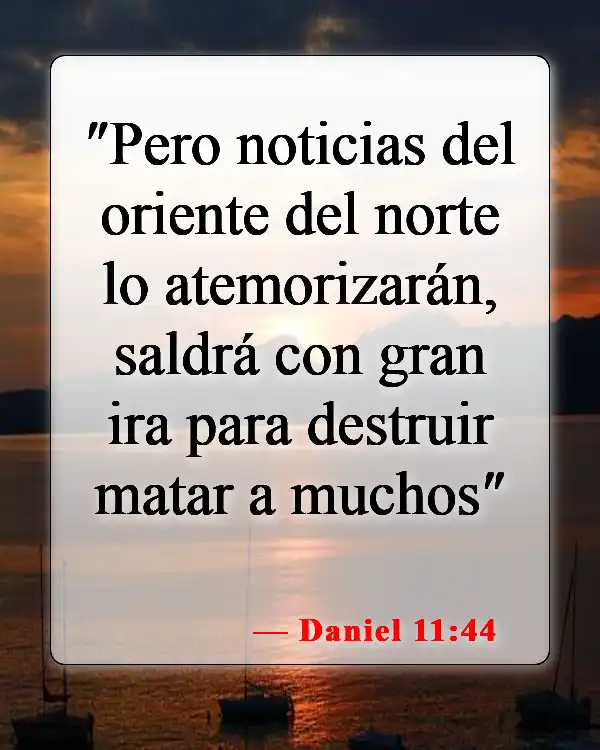 Versículos bíblicos sobre el anticristo (Daniel 11:44)