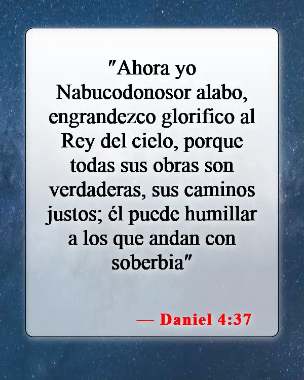 Versículos de la Biblia sobre alabar a Dios (Daniel 4:37)