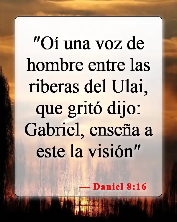 Versículos de la Biblia sobre ángeles y demonios (Daniel 8:16)