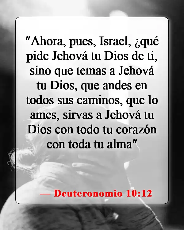 Versículos bíblicos sobre amar a Dios (Deuteronomio 10:12)