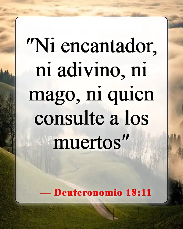 Versículos bíblicos sobre espíritus malignos (Deuteronomio 18:11)