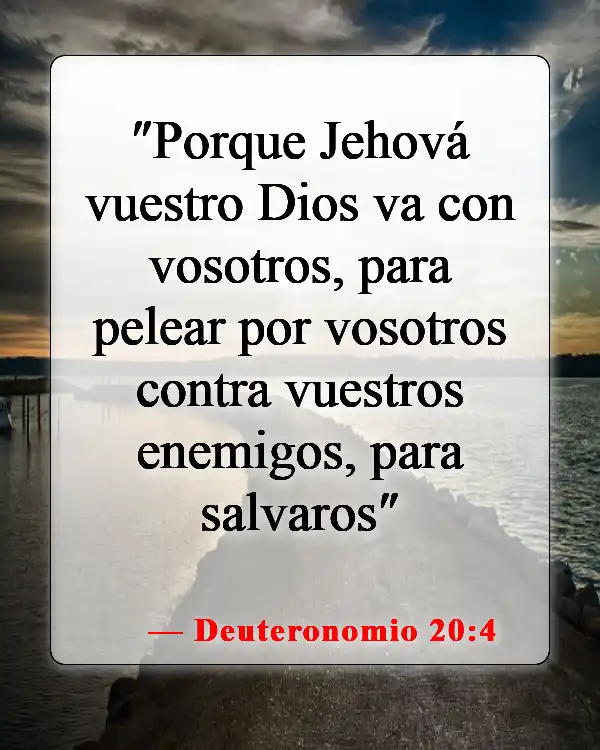 Versículos de la Biblia sobre la armadura de Dios (Deuteronomio 20:4)