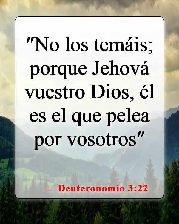 Versículos de la Biblia sobre defender a tu familia (Deuteronomio 3:22)