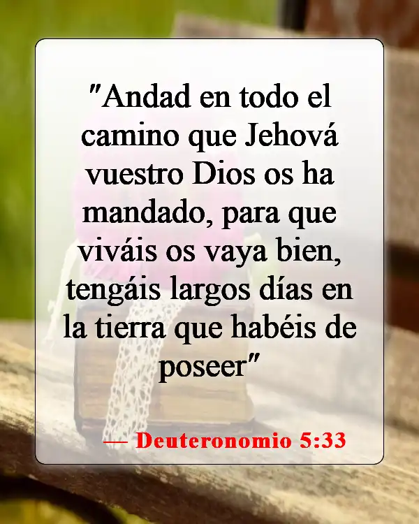 Versículos de la Biblia sobre seguir a Dios (Deuteronomio 5:33)