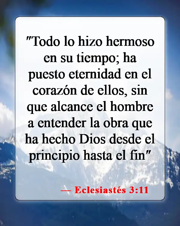 Versículos de la Biblia sobre cuestionar a Dios (Eclesiastés 3:11)