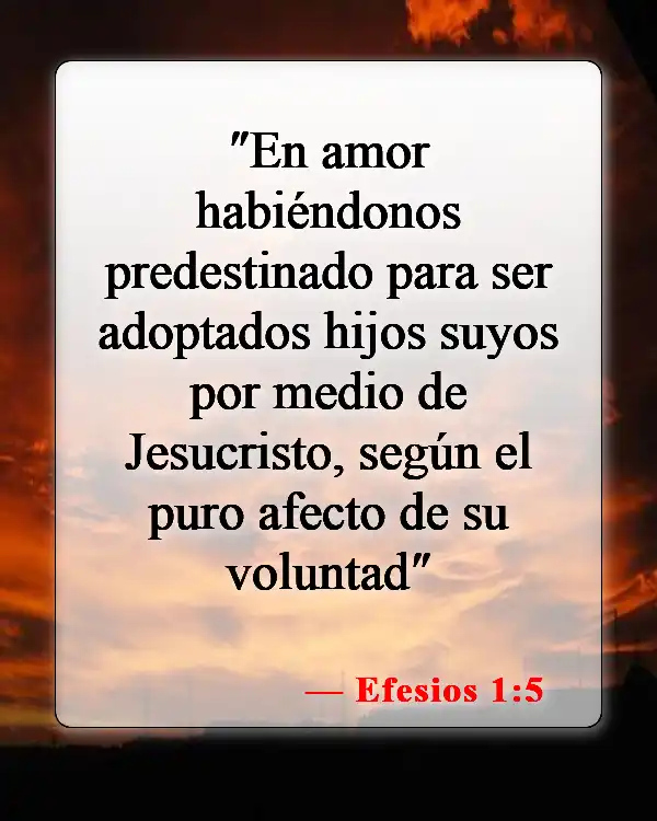 Versículos bíblicos sobre la elección y la predestinación (Efesios 1:5)