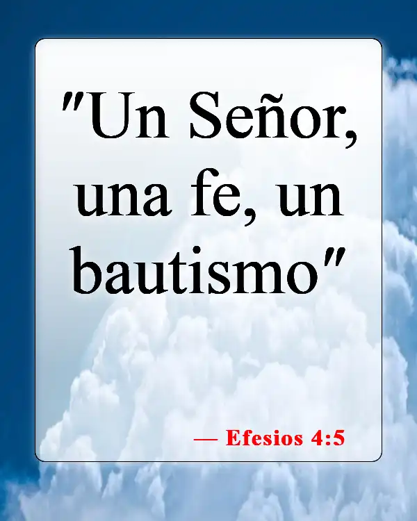 Versículos bíblicos sobre el bautismo y la salvación (Efesios 4:5)