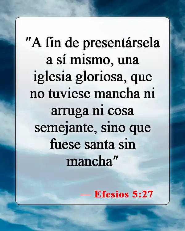 Versículos de la Biblia sobre creyentes que se casan con no creyentes (Efesios 5:27)